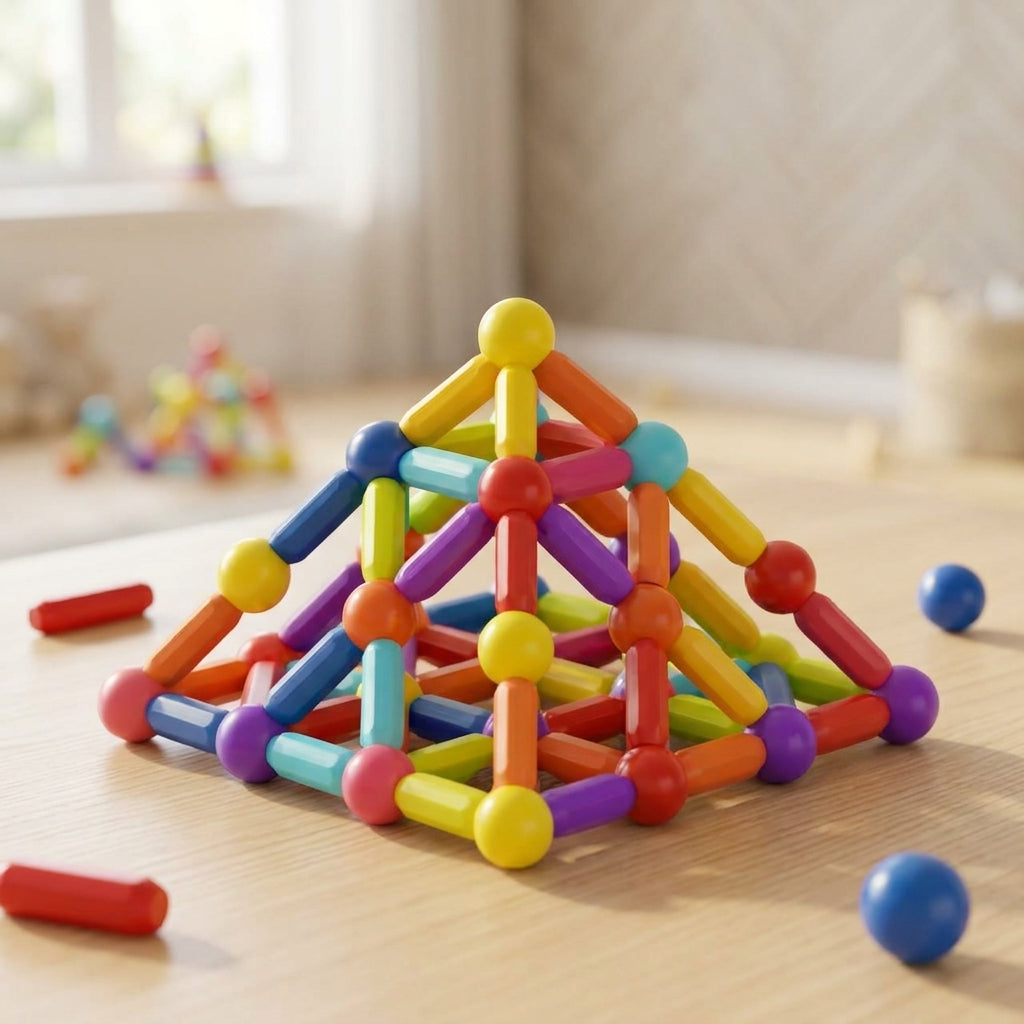 Colourful Sticks & Balls Construction Set