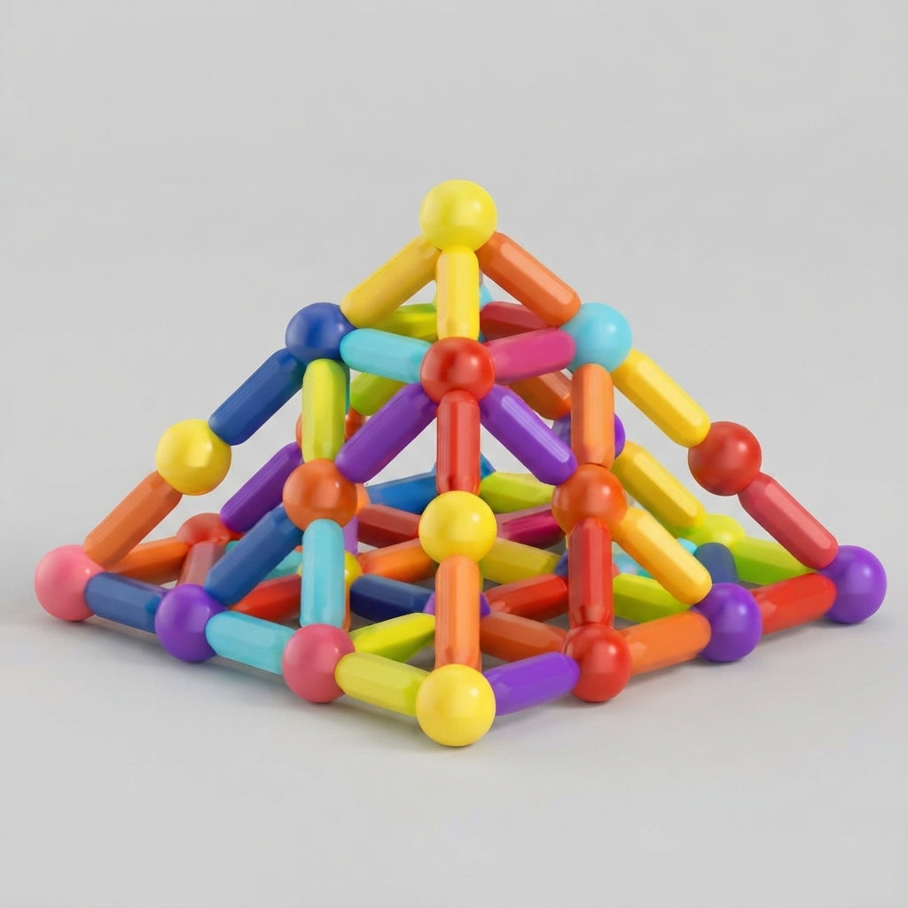 Colourful Sticks & Balls Construction Set