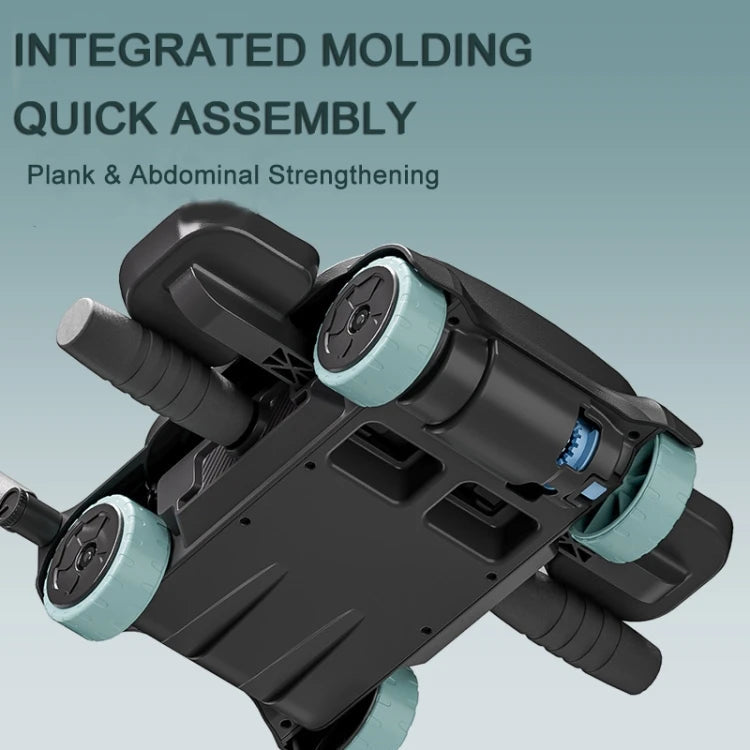 Four-Wheel Abdominal Roller with Elbow Support