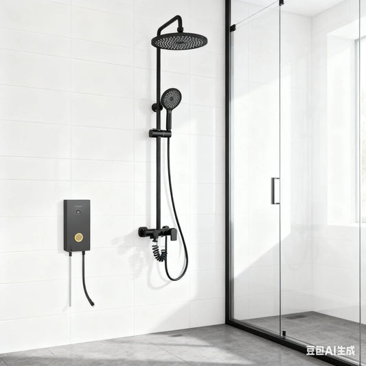 Modern Shower System Set with Handheld Spray