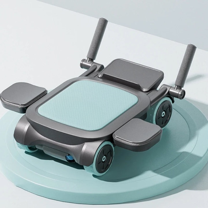Four-Wheel Abdominal Roller with Elbow Support