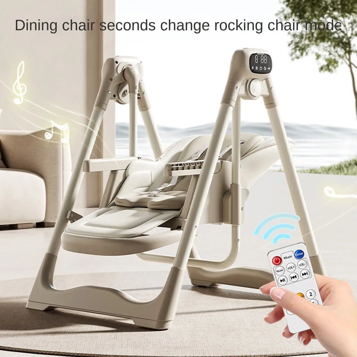 Adjustable Baby High Chair with Swing