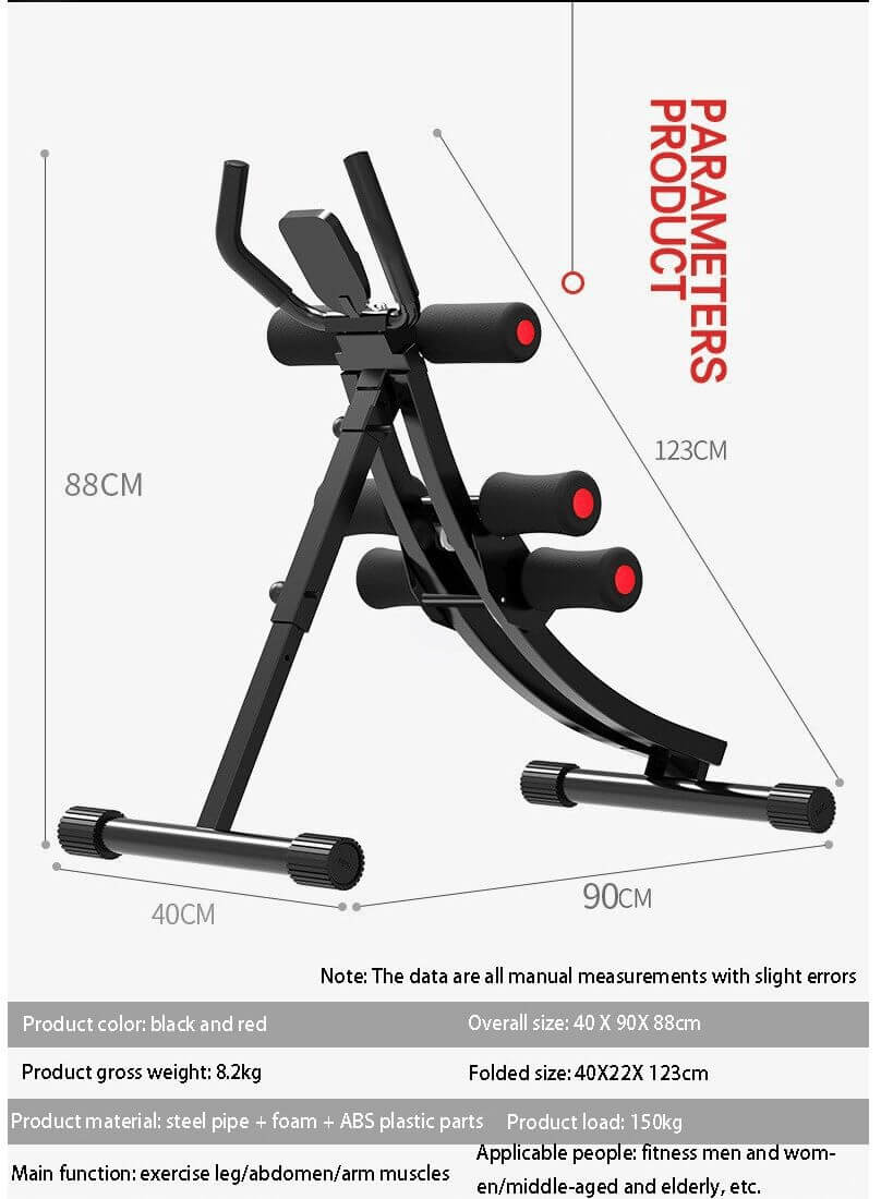 Multifunctional Abdominal Trainer Glider Machine – Full Body Core Workout at Home