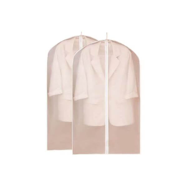 Translucent Zip-Up Protective Garment Storage Bags