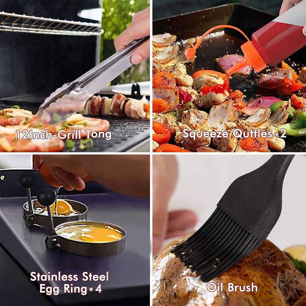 BEICHEN 14 Set Braai/ Camping Flat Grill Tool Accessories Set