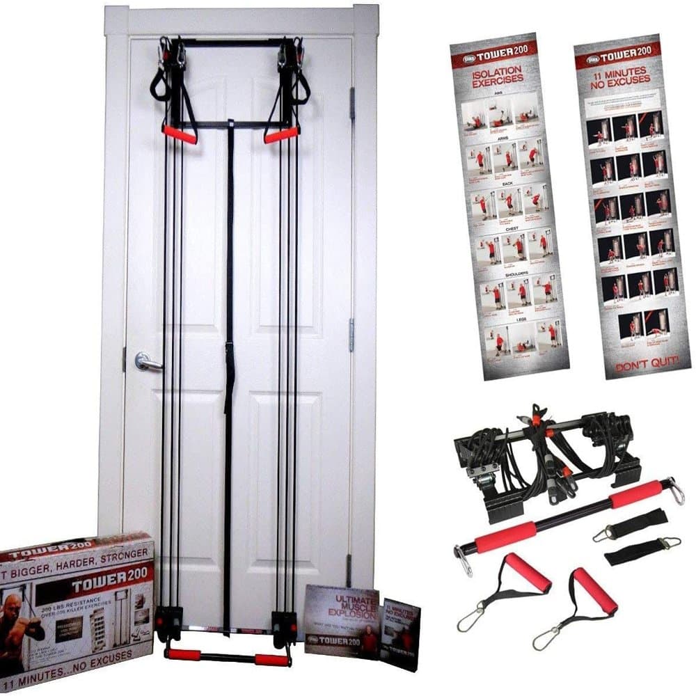 Jake Tower 200 Exercises Door Gym Fitness Resistance Workout
