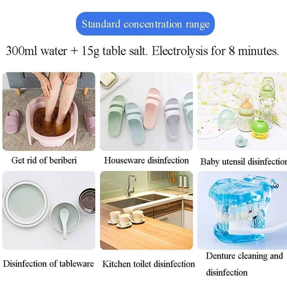 Eco Household DIY Disinfectant Hypochlorite Generator- 350ml