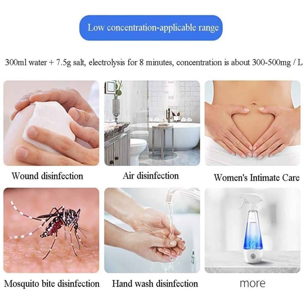 Eco Household DIY Disinfectant Hypochlorite Generator- 350ml