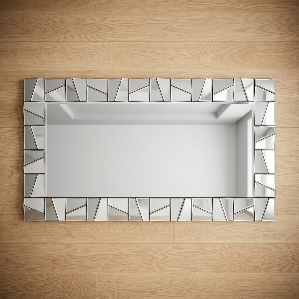 Large Decorative Geometric Wall Mirror