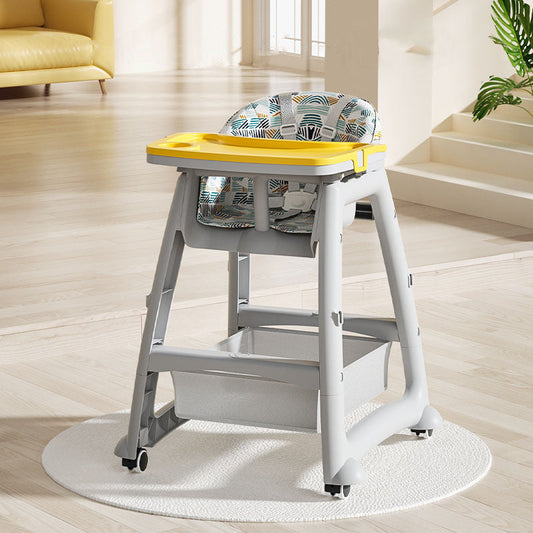 Secure Adjustable High Chair With Safety Harness
