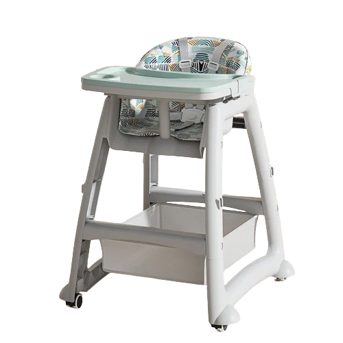 Secure Adjustable High Chair With Safety Harness